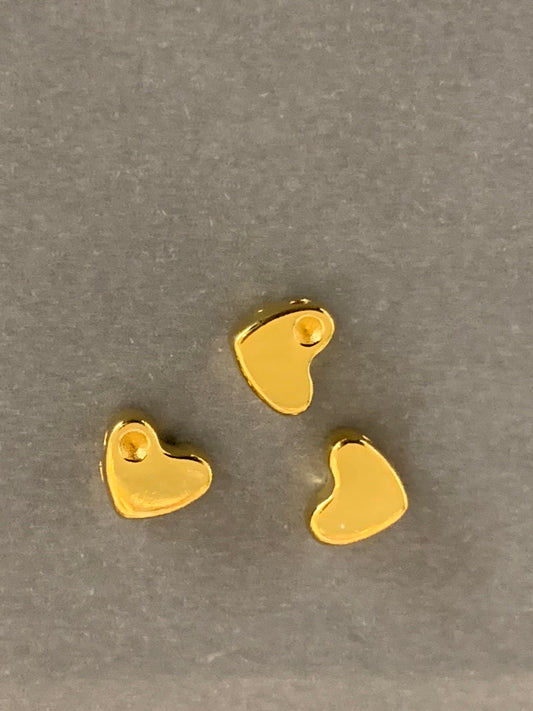 8x7mm Heart Slider Qty 3 / Corazón 20660