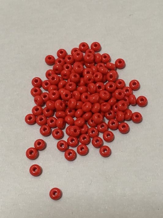 Red Seed bead Czech