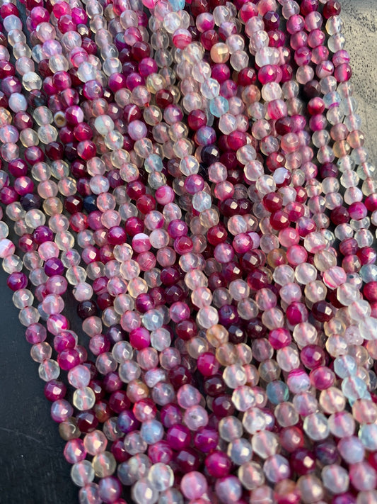 4mm Agate Strand Qty 90 piece aprox 20734