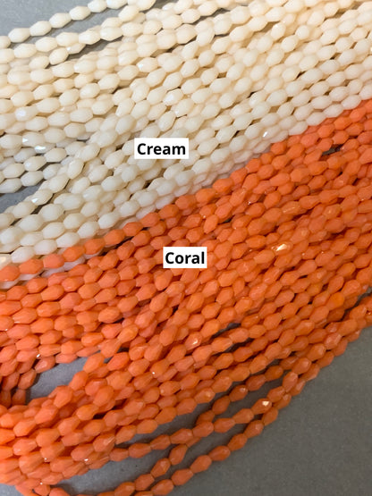 5x4mm Mini Drop Crystal Faceted Strand 20736