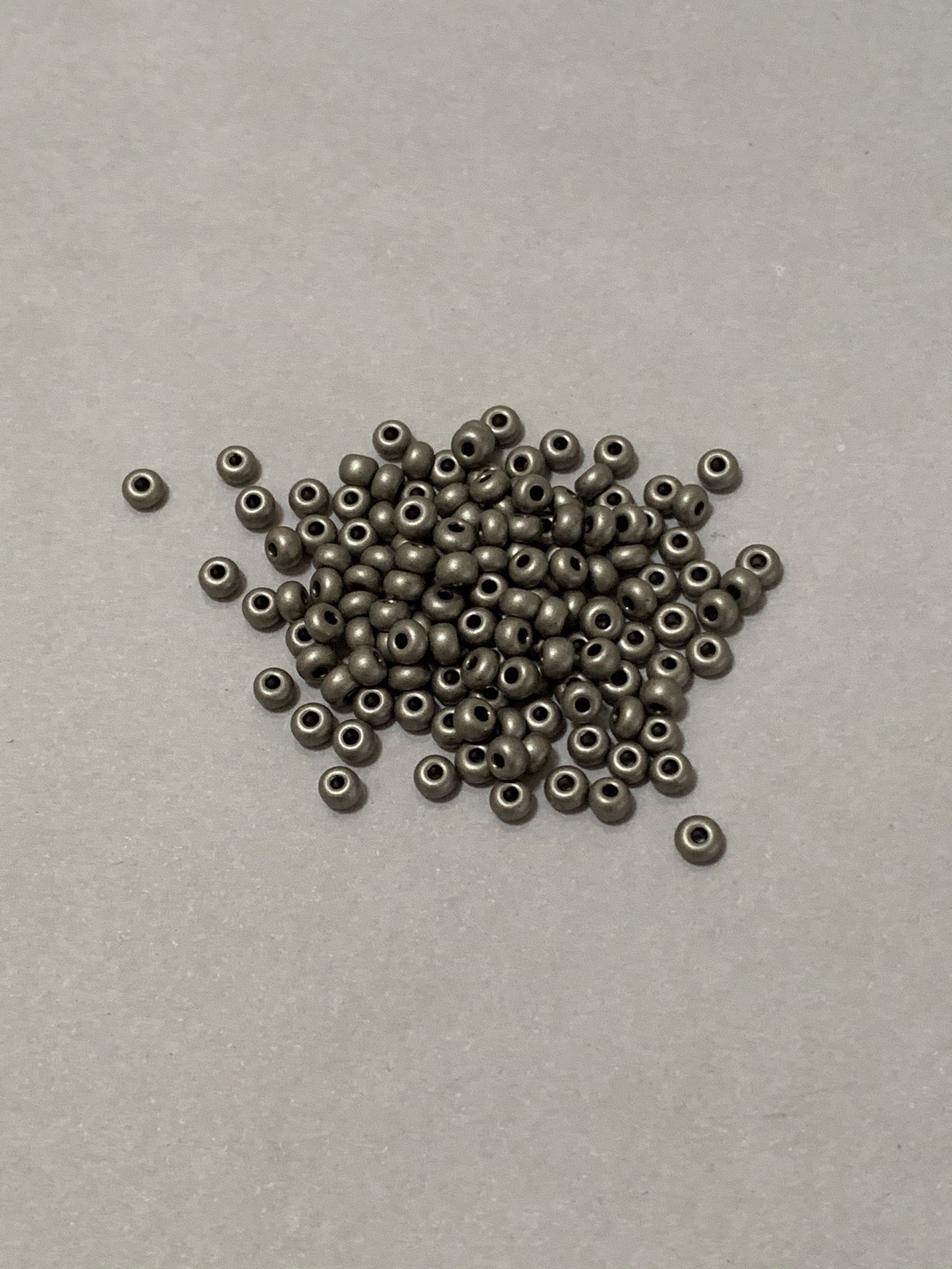 Gray Seed bead Czech