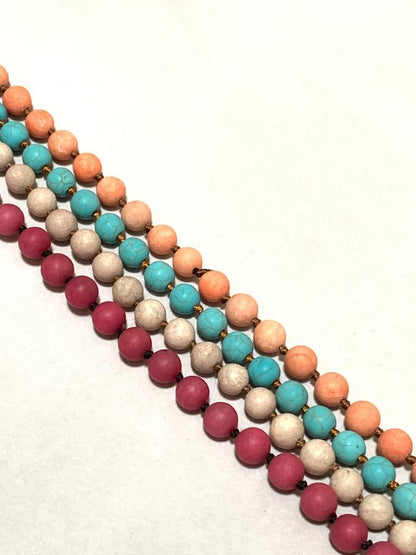 8mm Matte Gemstone Knotted