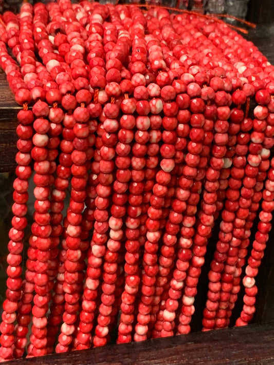 4mm Agate Strand Qty 90 piece aprox 20734