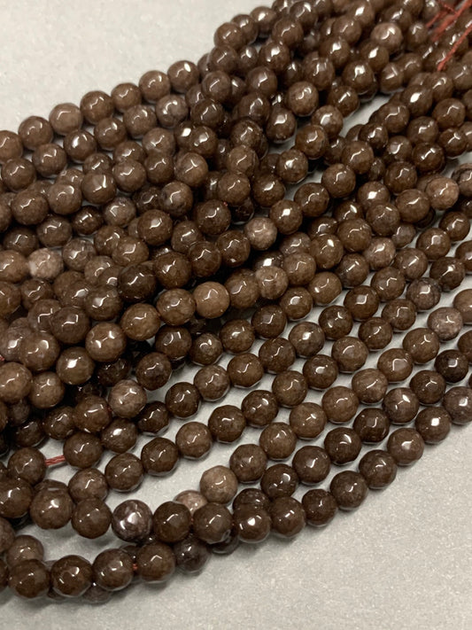 6mm brown Gemstone qty 60 piece 20825