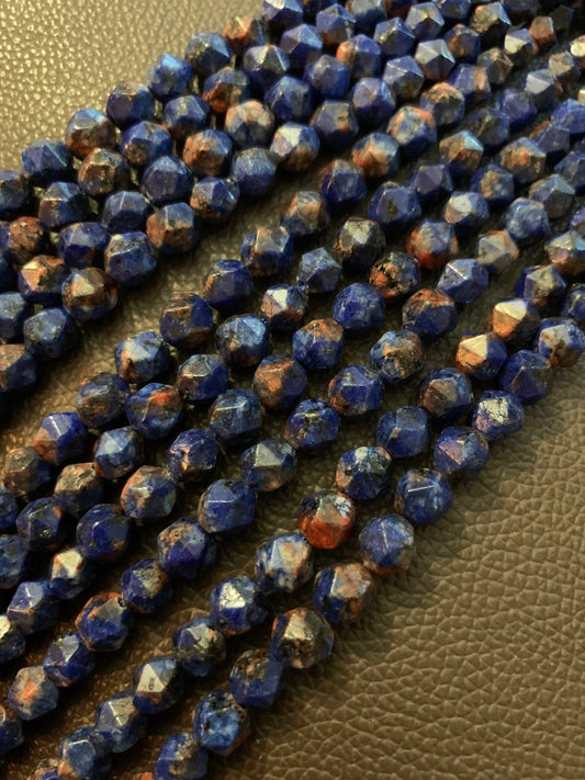 8mm Blue Multi Cut gemstone  Qty 47 piece aprox 20808