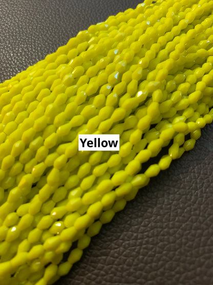 5x4mm Mini Drop Crystal Faceted Strand 20736