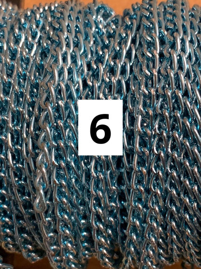 Different acolors Chain aluminum 1 yard 20022