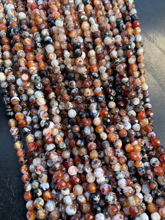 4mm Agate Strand Qty 90 piece aprox 20734