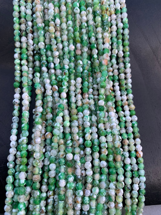 4mm Agate Strand Qty 90 piece aprox 20734