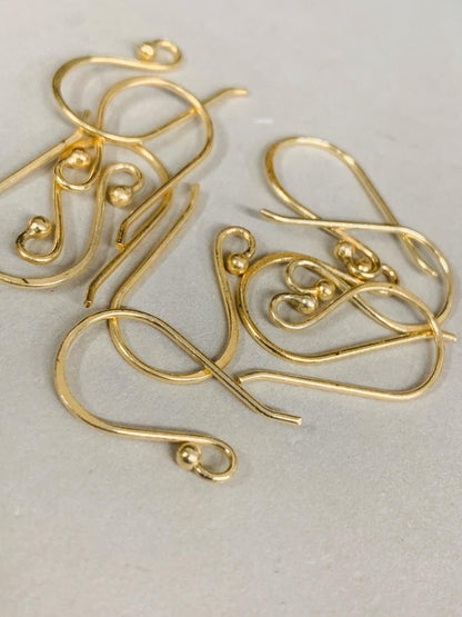 Earwire Hook  Qty 5 Pair Silver or  Gold 20994