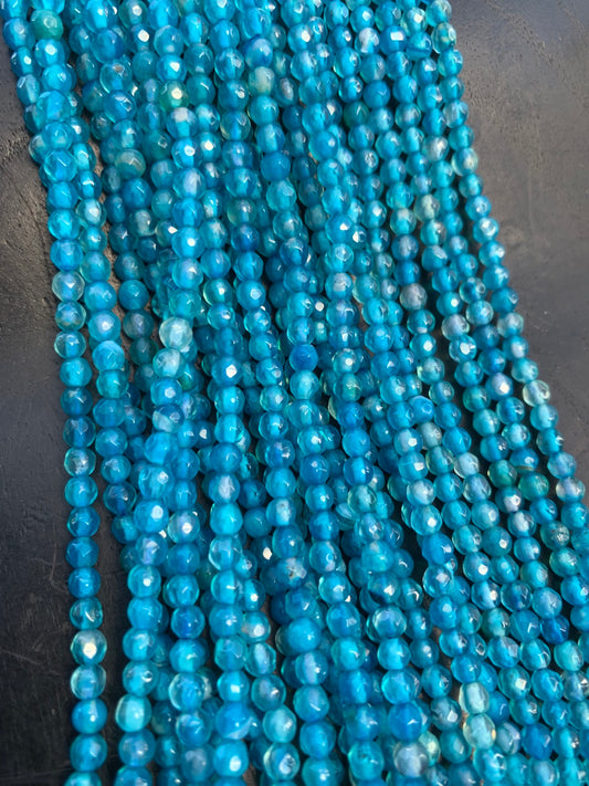 4mm Agate Strand Qty 90 piece aprox 20734