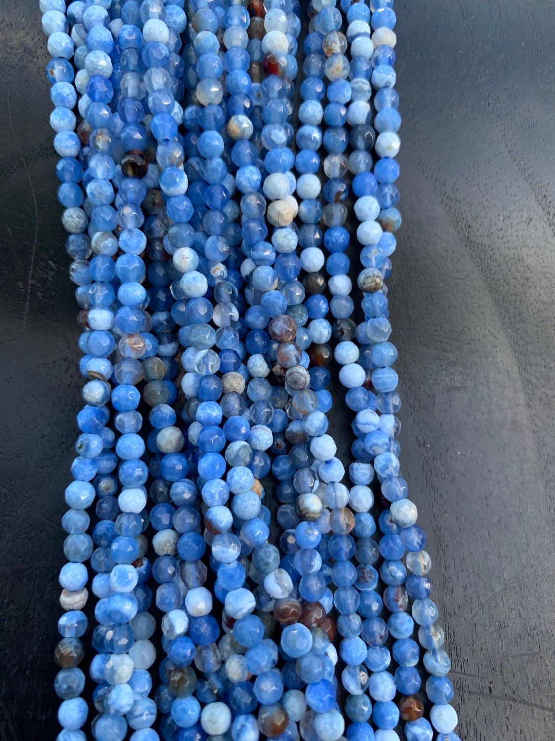 4mm Agate Strand Qty 90 piece aprox 20734