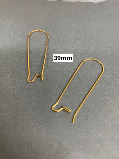 Earwire Long stainless steel Qty 10 Pair