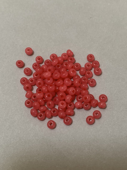 Hot Pink Seed bead Czech