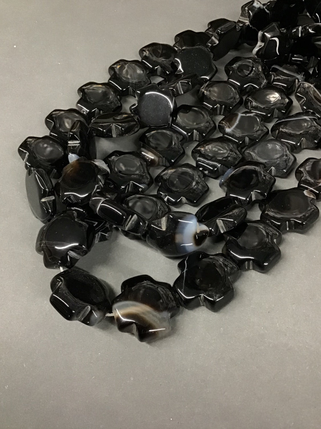 19mm Agate Cross Black / Agata Cruz