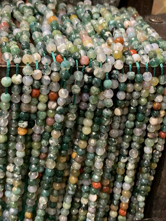 4mm Agate Strand Qty 90 piece aprox 20734