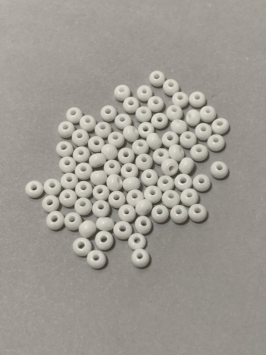6mm White Seed bead