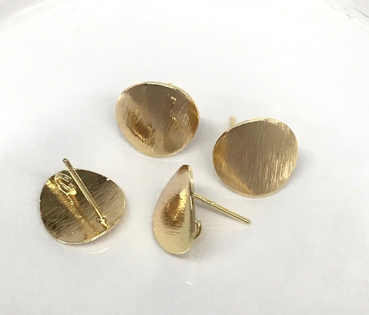 12mm Gold Round Gold Filled 1pair 20563