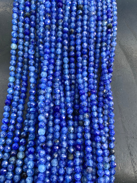 4mm Agate Strand Qty 90 piece aprox 20734