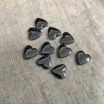 Hematite Heart Different Colors Qty10- 25432