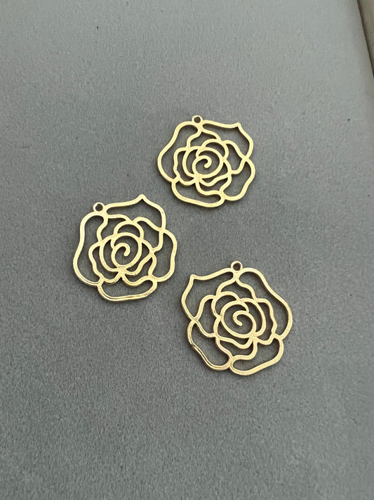 38mm Rose flower 25405