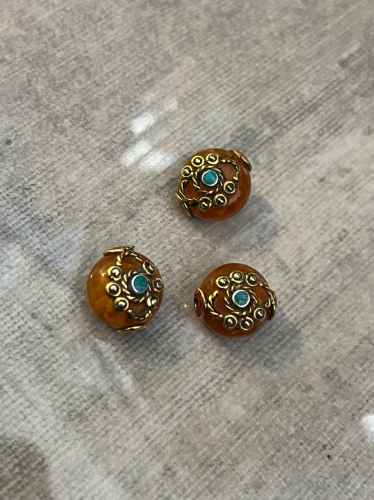 18mm Resin Tibetan Qty1- 25377