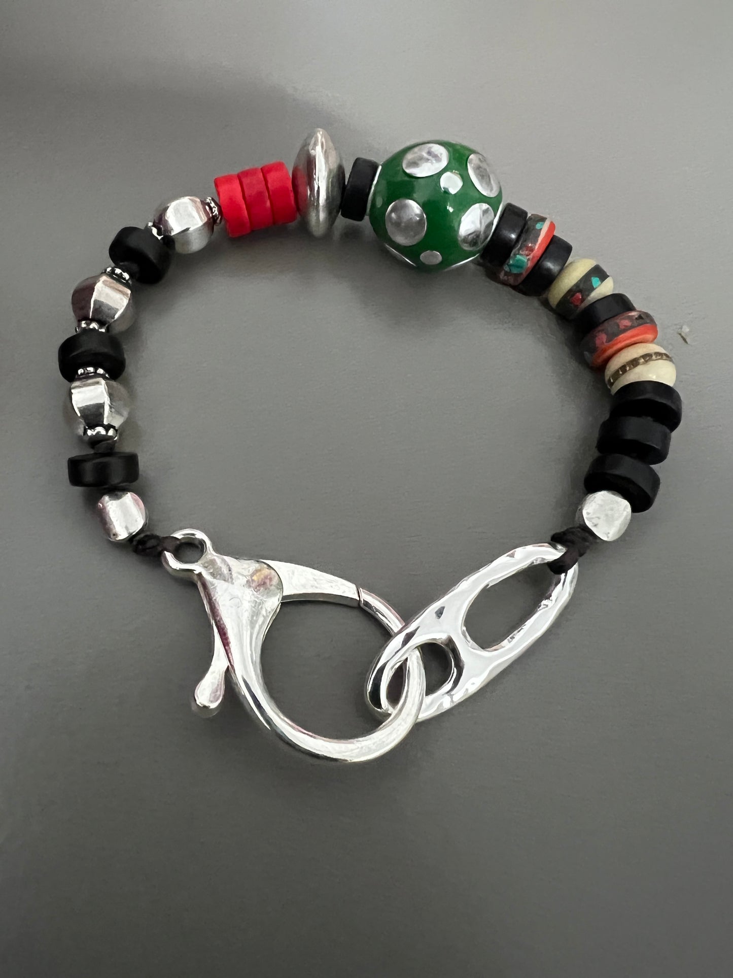 Kit bracelet with green Tibet 25566