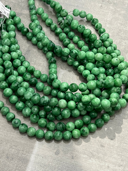 10mm green jade marble